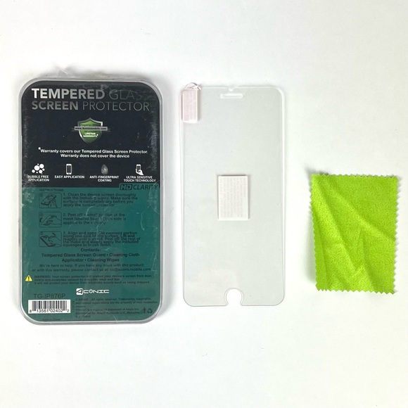 Aconic Tempered Glass Screen Protector for iPhone 6 Plus, 7 plus, 8 Plus - Picture 2 of 2